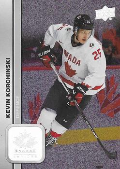 #18 Kevin Korchinski - Canada - 2023 Upper Deck Team Canada Juniors - Patterned Foilboard Hockey