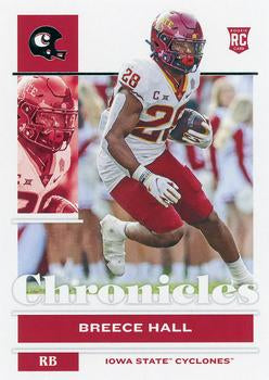 #18 Breece Hall - Iowa State Cyclones - 2022 Panini Chronicles Draft Picks Football