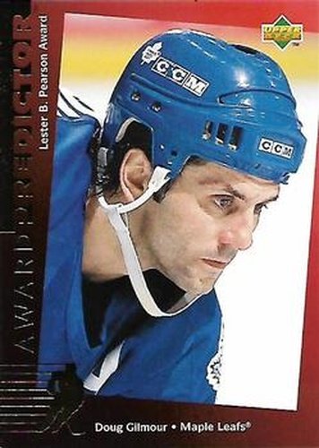 #C18 Doug Gilmour - Toronto Maple Leafs - 1994-95 Upper Deck - Predictors Canadian Gold Exchange Hockey