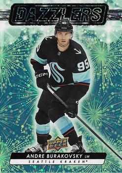 #DZ-18 Andre Burakovsky - Seattle Kraken - 2023-24 Upper Deck - Dazzlers Green Hockey