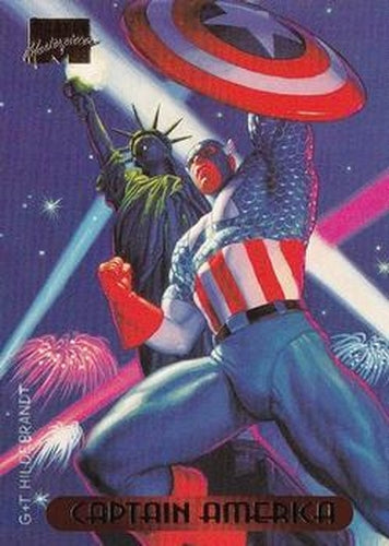 #18 Captain America - 1994 Fleer Marvel Masterpieces Hildebrandt Brothers