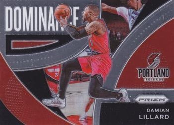 #18 Damian Lillard - Portland Trail Blazers - 2021-22 Panini Prizm - Dominance Basketball