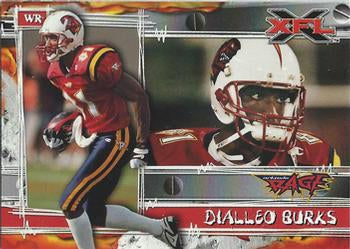 #18 Dialleo Burks - Orlando Rage - 2001 Topps XFL Football