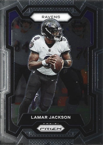 #18 Lamar Jackson - Baltimore Ravens - 2023 Panini Prizm Football