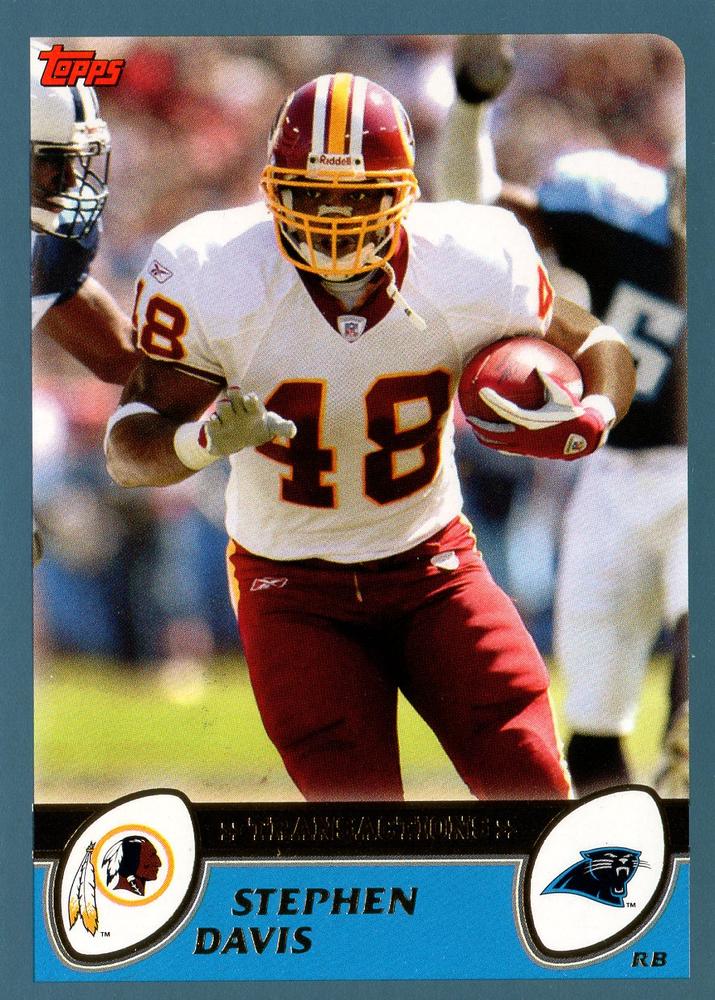 #18 Stephen Davis - Carolina Panthers - 2003 Topps Football