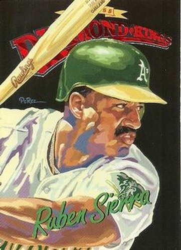 #DK-18 Ruben Sierra - Oakland Athletics - 1994 Donruss - Diamond Kings Baseball