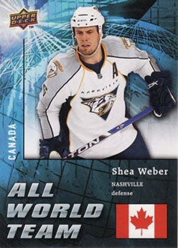 #AW18 Shea Weber - Nashville Predators - 2009-10 Upper Deck - All World Team Hockey