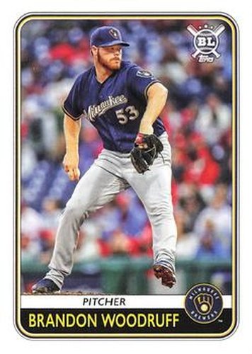 #190 Brandon Woodruff - Milwaukee Brewers - 2020 Topps Big League Baseball