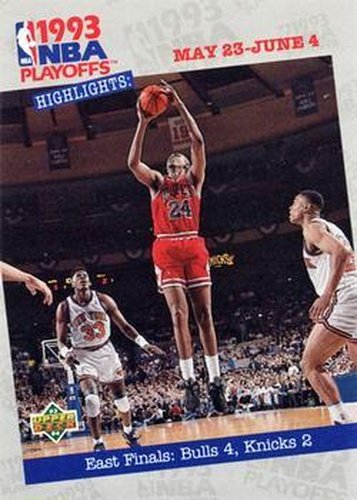 #190 East Finals: Bulls 4, Knicks 2 - Chicago Bulls / New York Knicks - 1993-94 Upper Deck Basketball