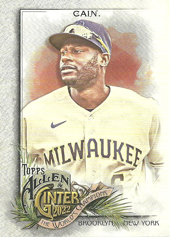 #190 Lorenzo Cain - Milwaukee Brewers - 2022 Topps Allen & Ginter Baseball