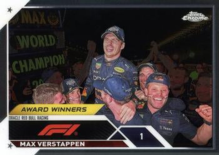 #190 Max Verstappen - Oracle Red Bull Racing - 2023 Topps Chrome Formula 1 Racing
