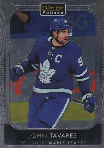 #190 John Tavares - Toronto Maple Leafs - 2021-22 O-Pee-Chee Platinum Hockey