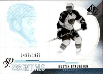 #190 Dustin Byfuglien - Atlanta Thrashers - 2010-11 SP Authentic Hockey