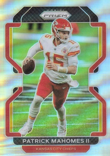 #190 Patrick Mahomes II - Kansas City Chiefs - 2021 Panini Prizm - Silver Football