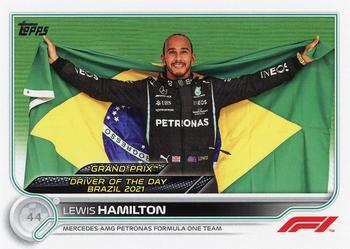 #190 Lewis Hamilton - Mercedes-AMG Petronas Formula One Team - 2022 Topps Formula 1 Racing