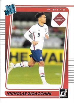 #190 Nicholas Gioacchini - USA - 2021-22 Donruss Road to FIFA World Cup Qatar 2022 Soccer