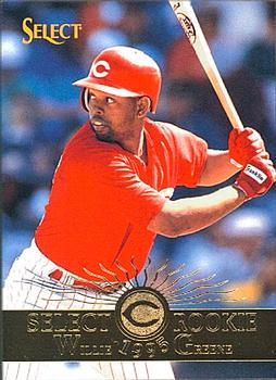 #190 Willie Greene - Cincinnati Reds - 1995 Select Baseball