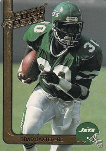 #191 Brad Baxter - New York Jets - 1991 Action Packed Football
