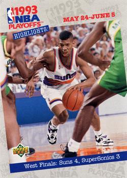 #191 West Finals: Suns 4, SuperSonics 3 - Phoenix Suns / Seattle SuperSonics - 1993-94 Upper Deck Basketball