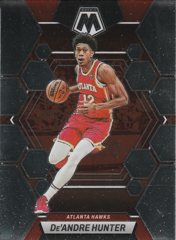 #192 De'Andre Hunter - Atlanta Hawks - 2022-23 Panini Mosaic Basketball