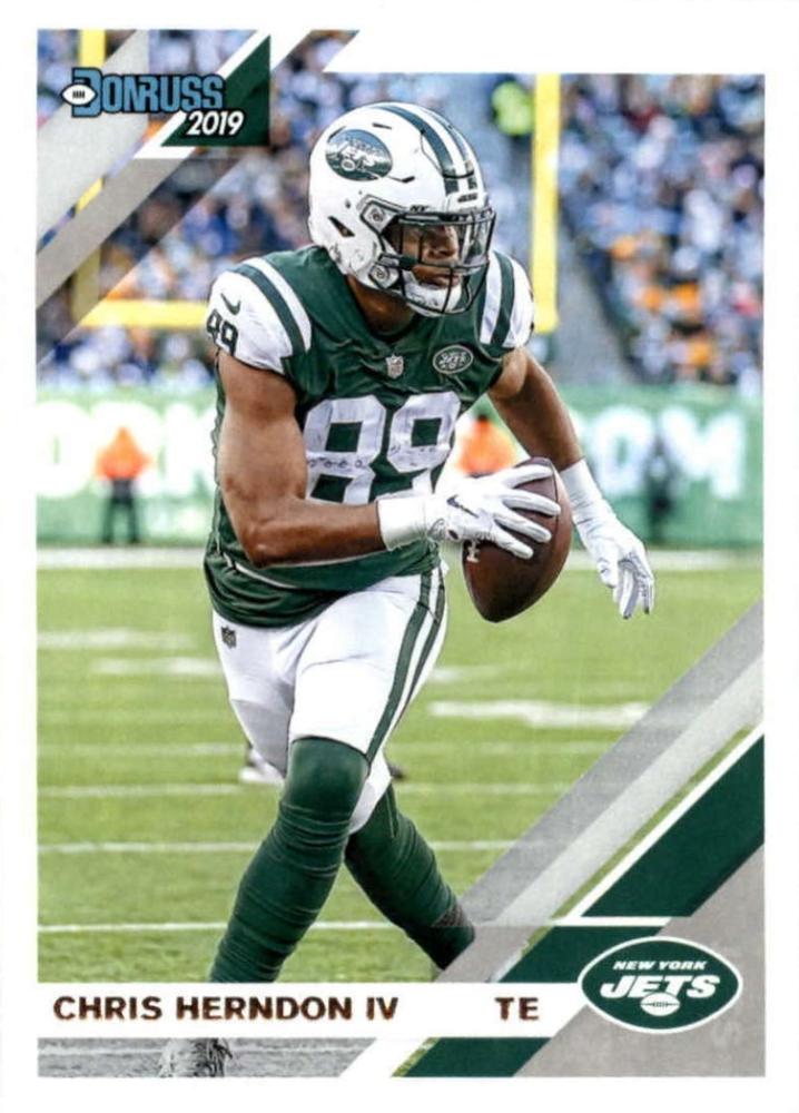 #192 Chris Herndon IV - New York Jets - 2019 Donruss Football