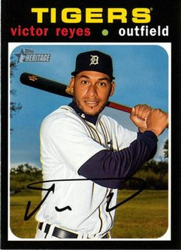 #192 Victor Reyes - Detroit Tigers - 2020 Topps Heritage Baseball