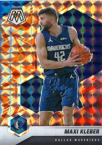 #192 Maxi Kleber - Dallas Mavericks - 2020-21 Panini Mosaic - Mosaic Reactive Orange Basketball