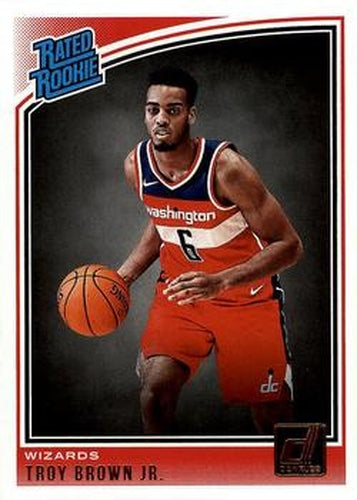 #192 Troy Brown Jr. - Washington Wizards - 2018-19 Donruss Basketball