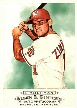 #192 Ryan Zimmerman - Washington Nationals - 2009 Topps Allen & Ginter Baseball