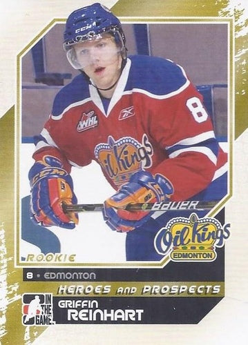 #192 Griffin Reinhart - Edmonton Oil Kings - 2010-11 In The Game Heroes and Prospects Hockey