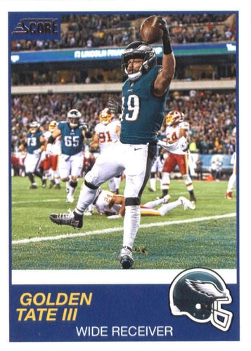 #192 Golden Tate III - Philadelphia Eagles - 2019 Score Football