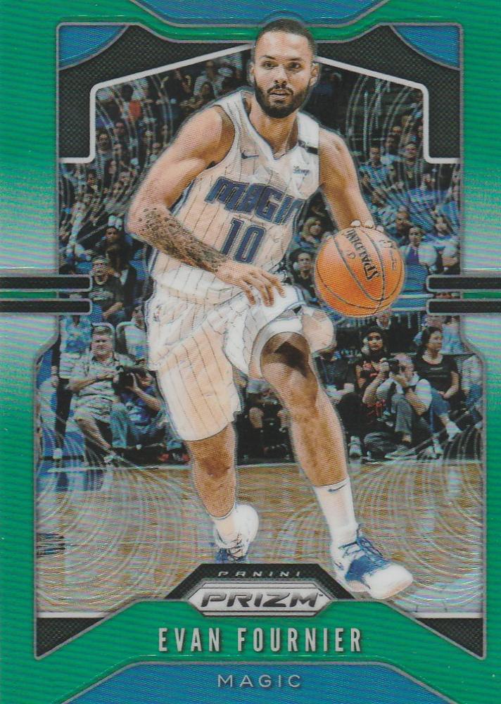 #192 Evan Fournier - Orlando Magic - 2019-20 Panini Prizm - Prizms Green Basketball