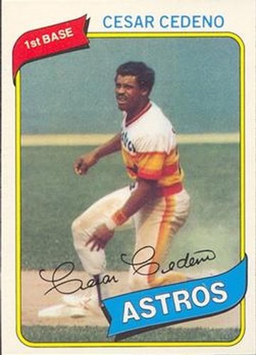 #193 Cesar Cedeno - Houston Astros - 1980 O-Pee-Chee Baseball