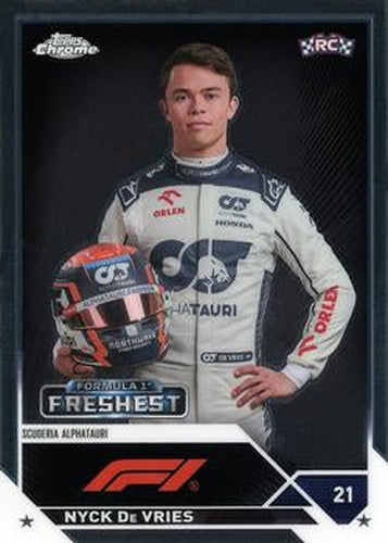 #193 Nyck De Vries - Scuderia AlphaTauri - 2023 Topps Chrome Formula 1 Racing