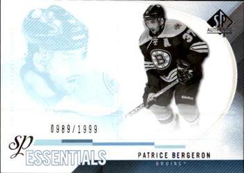 #193 Patrice Bergeron - Boston Bruins - 2010-11 SP Authentic Hockey