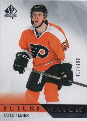 #193 Taylor Leier - Philadelphia Flyers - 2015-16 SP Authentic Hockey