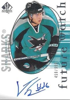 #194 Steve Bernier - San Jose Sharks - 2005-06 SP Authentic Hockey