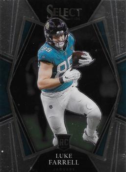 #194 Luke Farrell - Jacksonville Jaguars - 2021 Panini Select - Black and Gold Prizm Die Cut Football