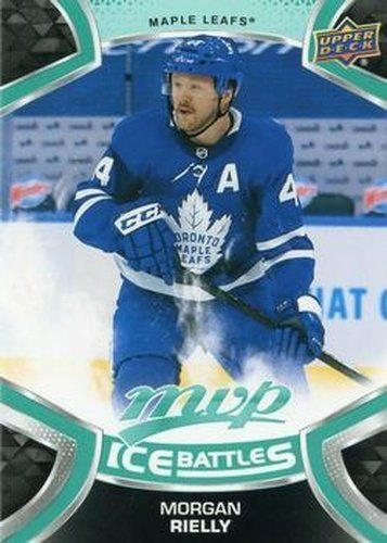 #194 Morgan Rielly - Toronto Maple Leafs - 2021-22 Upper Deck MVP - Ice Battles Hockey