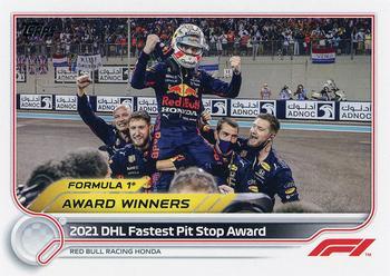 #194 2021 DHL Fastest Pit Stop Award - Red Bull Racing Honda - 2022 Topps Formula 1 Racing