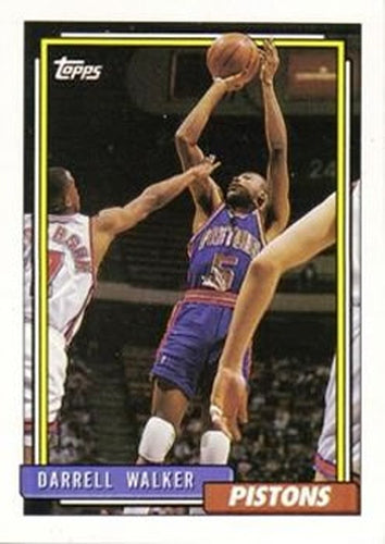 #194 Darrell Walker - Detroit Pistons - 1992-93 Topps Basketball