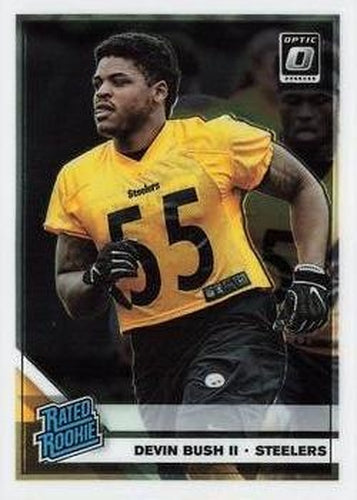 #194 Devin Bush II - Pittsburgh Steelers - 2019 Donruss Optic Football