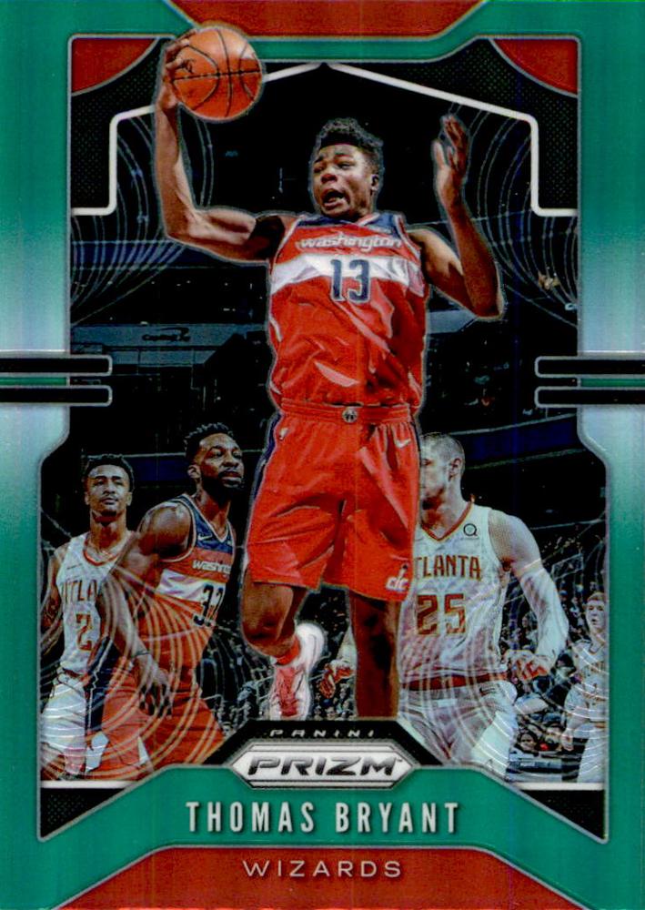 #195 Thomas Bryant - Washington Wizards - 2019-20 Panini Prizm - Prizms Green Basketball