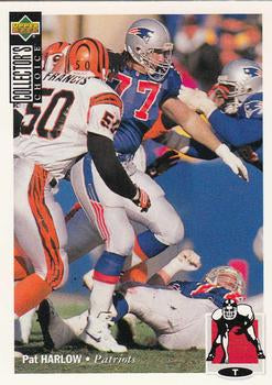 #195 Pat Harlow - New England Patriots - 1994 Collector's Choice Football