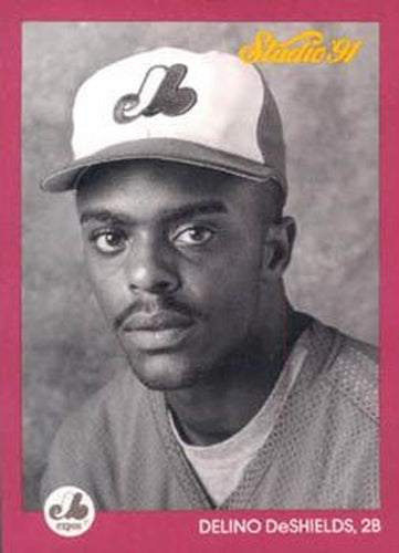 #195 Delino DeShields - Montreal Expos - 1991 Studio Baseball