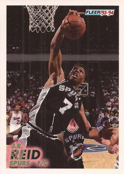 #195 J.R. Reid - San Antonio Spurs - 1993-94 Fleer Basketball