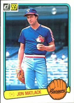 #195 Jon Matlack - Texas Rangers - 1983 Donruss Baseball