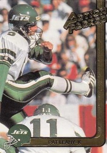 #195 Pat Leahy - New York Jets - 1991 Action Packed Football
