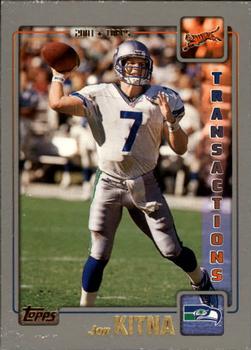 #195 Jon Kitna - Cincinnati Bengals - 2001 Topps Football