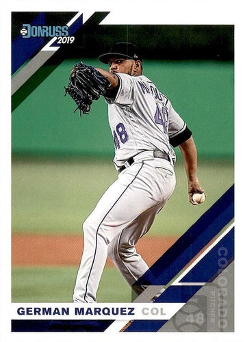 #195 German Marquez - Colorado Rockies - 2019 Donruss Baseball